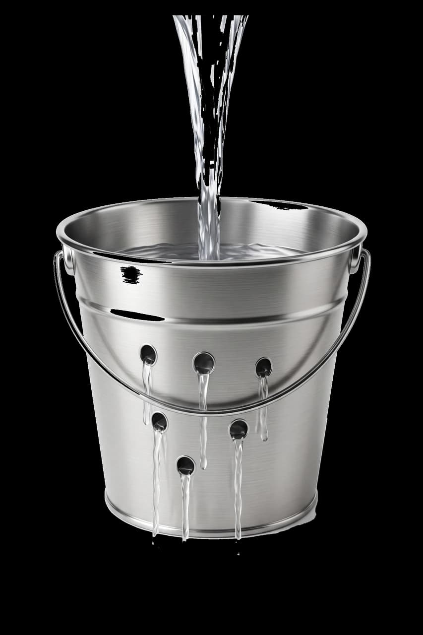 A leaking bucket